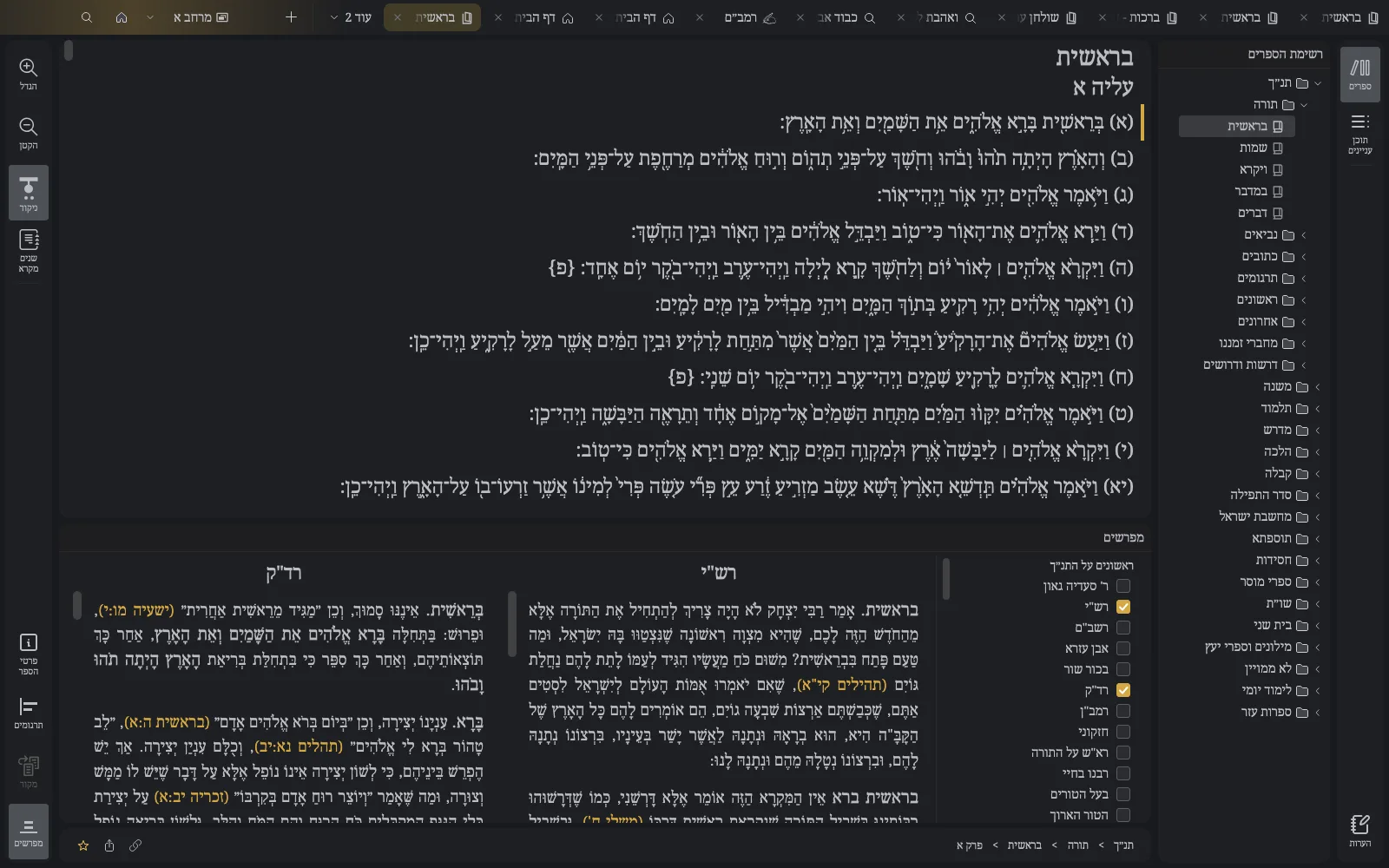 פירושים - כהה
